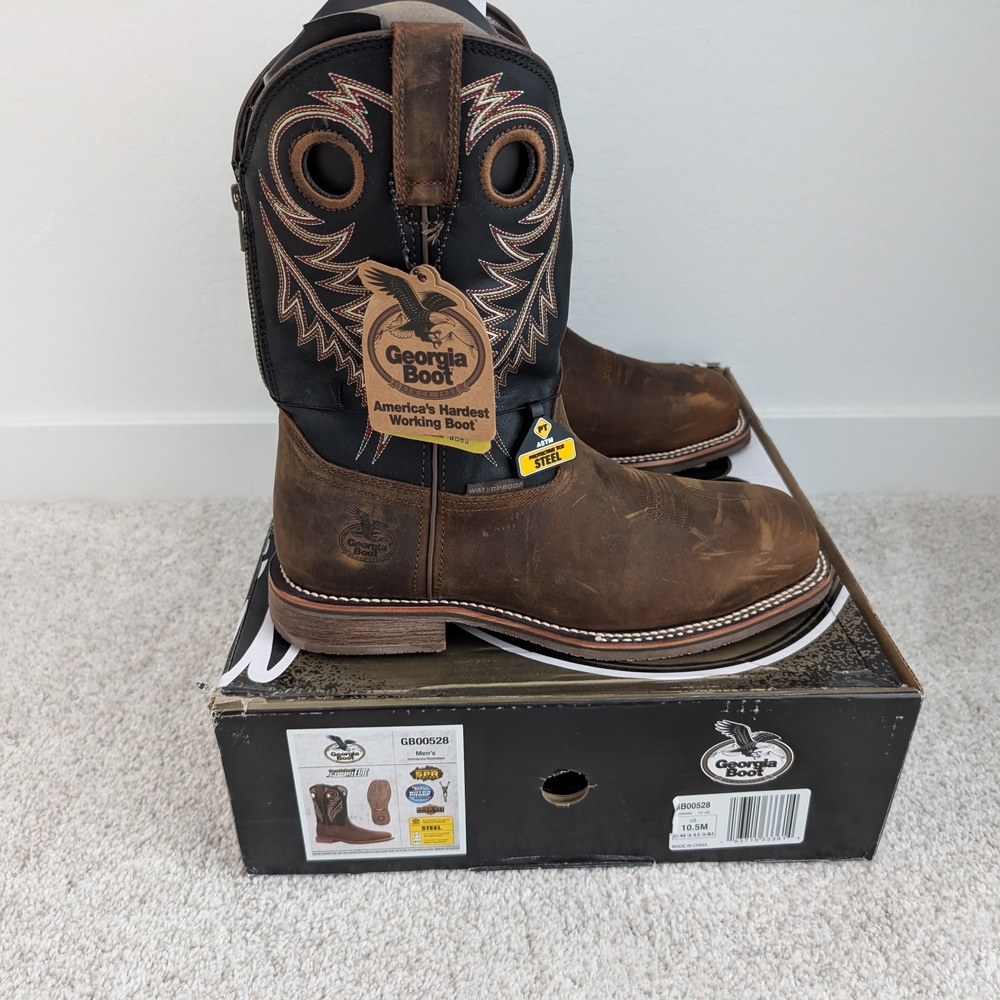 Georgia Boot Carbo-Tec Elite Steel Toe Waterproof Western Boot